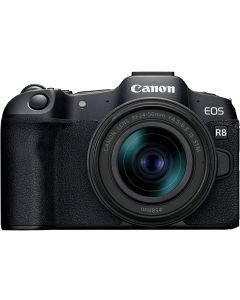 Cámara mirrorless Canon EOS R8 con lente RF 24-50mm f/4.5-6.3 IS STM 
